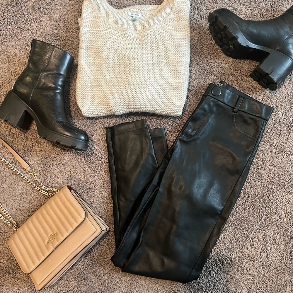 Zara Leather Leggings